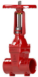 Vloeibare ijzeren poortklep Ul Fm Goedgekeurde Flanged / Grooved Connection EPDM Seal