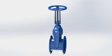Corrosiebestendig zacht afdichtingsflens type waterpoortklep met handmatige / elektrische bediening