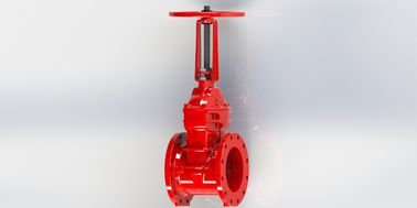Vloeibare ijzeren poortklep Ul Fm Goedgekeurde Flanged / Grooved Connection EPDM Seal