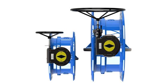 Dubbele excentrische vlinderklep met 0-2,5 MPa drukbereik, nodulair gietijzeren behuizing en handmatige bediening voor industrieel gebruik