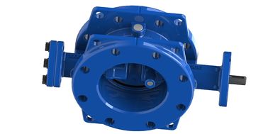 RAL 5010 Ductiel ijzer dubbel excentrisch vlinderklep 150 PSI