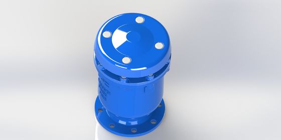 Combinatieluchtventiel met veerkrachtige zitting, nodulair gietijzeren constructie en PN10-16-25 drukklasse