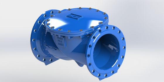 EN12266 teststandaard flexibele terugslagklep met flensaansluiting en EPDM-afdichtingsmateriaal voor industriële vloeistofregeling