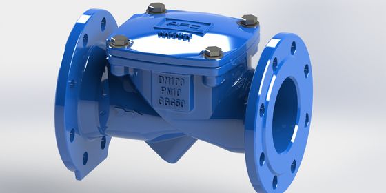 ISO-gecertificeerde swingflex-controleventiel met EPDM-zegel en PN10-drukbepaling voor pijpleidingssystemen