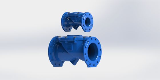 Zwenkflex controleklep met PN16 drukevaluatie gietijzeren behuizing en EPDM-afdichting voor waterapplicaties