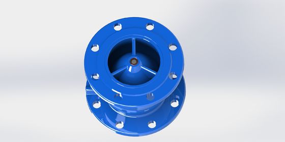 Flanke eindverbinding Rubbercoated Disc Non-Slam Check Valve ontworpen voor PN10-druksystemen