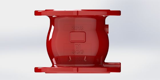 Vloeibare ijzeren schokklep met snel sluiten en flens-eindverbinding voor waterzuiveringssystemen