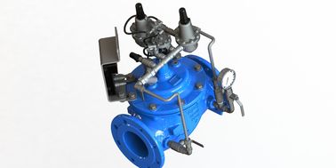 Blauw RAL 5005 NSF61 watercontrole klep met SS304 interne onderdelen en EPDM carrosserie stoel