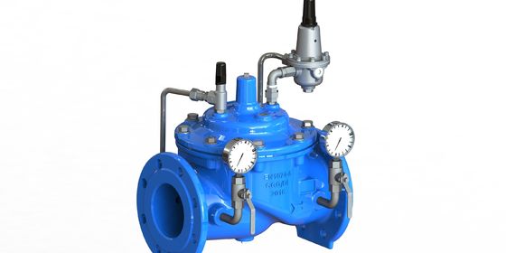 SS304 Zitwaterdrukverlagend klep met EN1092-2 flensstandaard en epoxy-gecoate afwerking