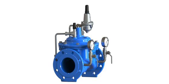 SS304 Zitwaterdrukverlagend klep met EN1092-2 flensstandaard en epoxy-gecoate afwerking