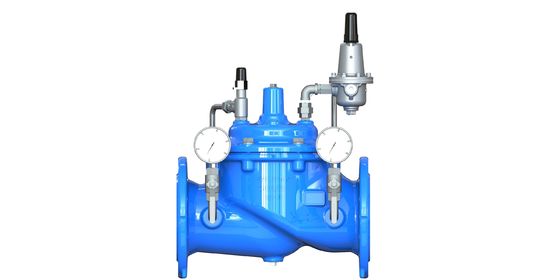 Waterdrukreduceerventiel met nylon versterking EPDM-membraan GGG50 materiaal en SS304 zitting