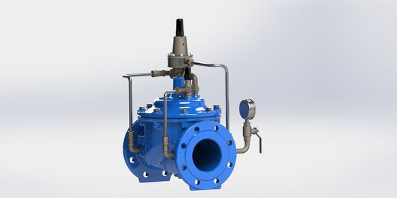 Ductile ijzeren drukondersteunende klep met PN25 maximale druk en 2-40 inch grootte