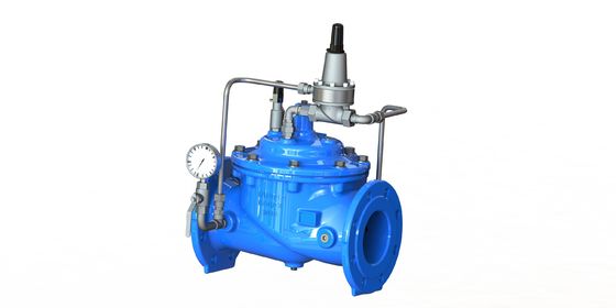 Ductile ijzeren drukondersteunende klep met PN25 maximale druk en 2-40 inch grootte