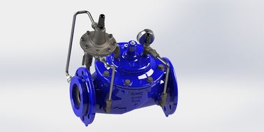 PN25 EN1074-5 Standaard instelbare hydraulische stroomregelklep met roestvrijstalen afwerking