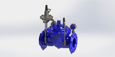 PN25 EN1074-5 Standaard instelbare hydraulische stroomregelklep met roestvrijstalen afwerking
