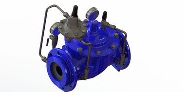 SS304 Pilot bediende stroomregelklep PN10/16/25 Ral5005 Voor 0-80°F Temperatuurbereik