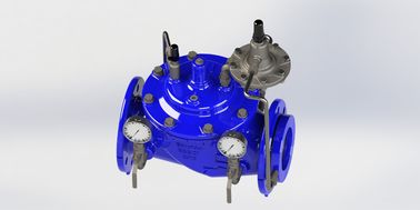 Handmatig Blauw Ral5005 Stroomregelklep Roestvrij staal voor ductiele ijzeren buizen Model A400