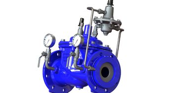 Blauw Ral5005 EPDM verzegeld A400 stroomregelklep SS304 Pilot
