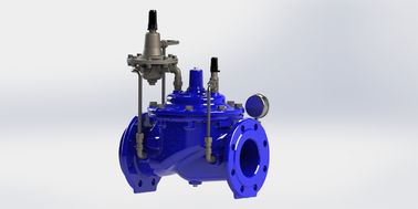 Handmatig Blauw Ral5005 Stroomregelklep Roestvrij staal voor ductiele ijzeren buizen Model A400