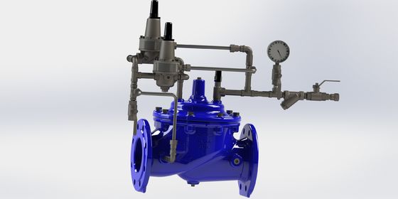 EPDM-rubber gecoate nodulair gietijzeren anticipatieklep met anticipatiefunctie voor watersystemen