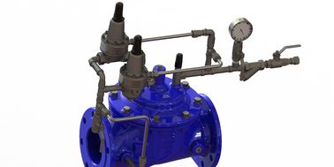 Handmatig globe-type/overspanning anticiperende klep A2A5 met EPDM-diafragma en flens-eindverbinding