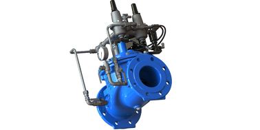 Proefmateriaal SS304 Blauw RAL 5005 NSF61 Watercontroleventil van ductiel ijzer voor waterbehoud en -beheer