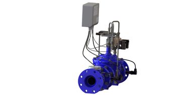 Proefmateriaal SS304 Blauw RAL 5005 NSF61 Watercontroleventil van ductiel ijzer voor waterbehoud en -beheer