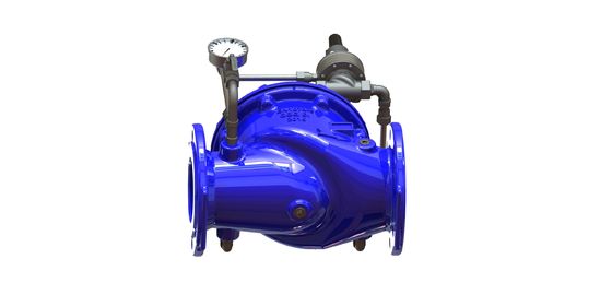 EPDM Body Zitting Waterregelklep met SS304 Interne Onderdelen en P500 Pilot voor Nauwkeurige Flow Regulatie