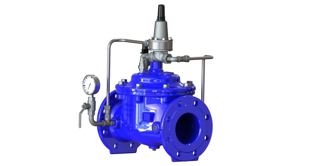 Ductile ijzeren drukondersteunende klep met PN25 maximale druk en 2-40 inch grootte