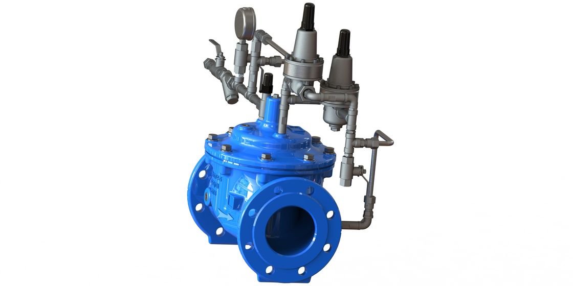 Flanke eindverbinding Hydraulisch bediende diafragma klep met nylonversterking en EPDM diafragma