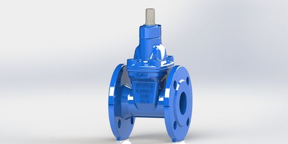 EPDM Rubber Water Control Valve met SS304 Roestvrij Staal en Blauw RAL 5005 NSF61 voor Drukbeheer
