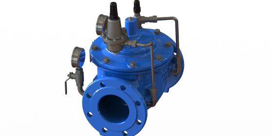 Nylonversterking met EPDM-diafragma waterdrukverlagend klep met flensverbinding EN1092-2 en GGG50 materiaal
